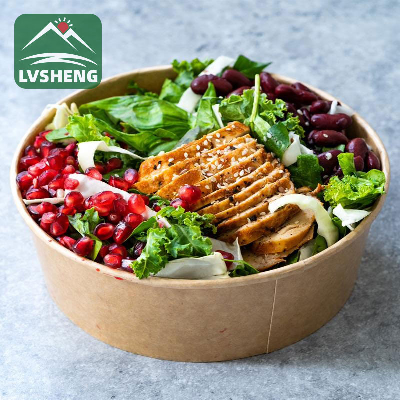 Disposable paper bowls and soup cups with lids, a great choice for takeaway!